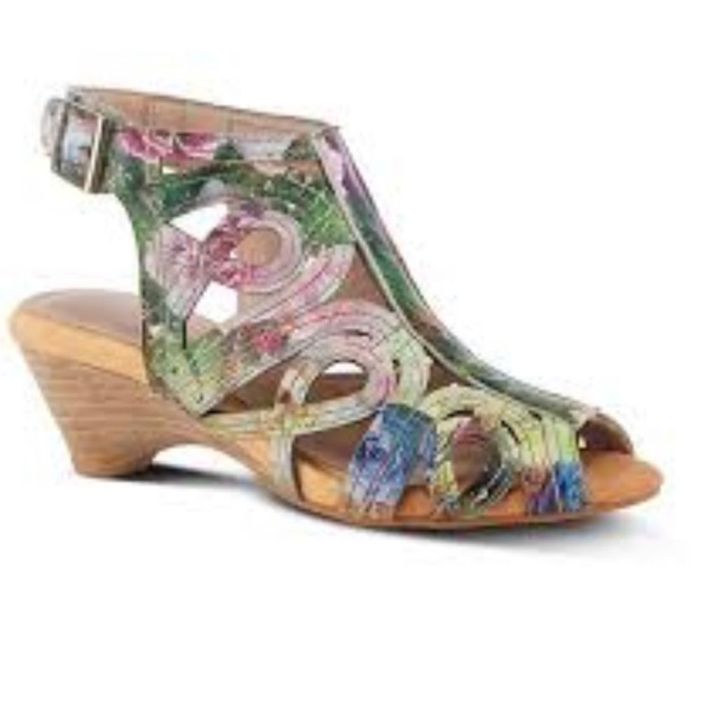 L’Artitse by Spring Step Flourisha Women’s Leather Sandals Size EU 37 NWOB